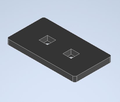 Akkuhalterung SBS Gummipuffer 3D-Druck